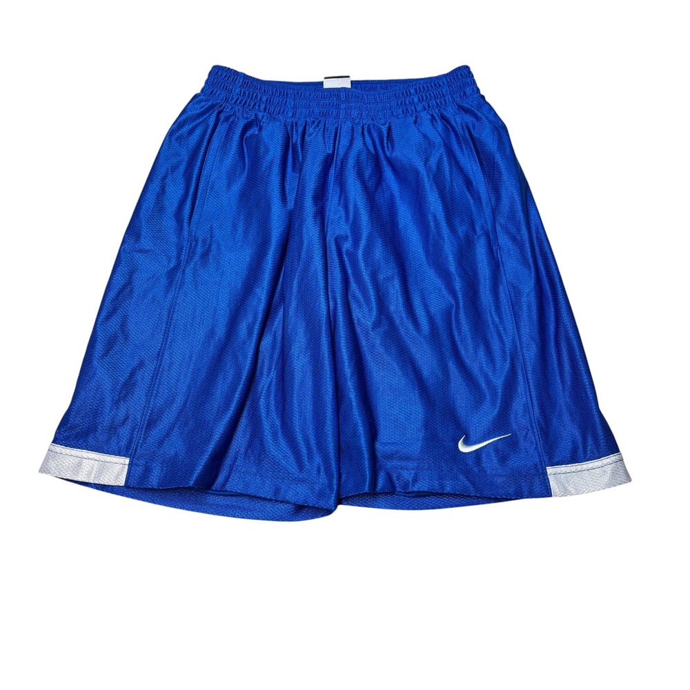 Nike Mens Basketball Dazzle Shorts Royal Blue Mesh Athletic Size S 26X9